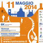 volantino mezza maratona run in como 11 maggio 2014